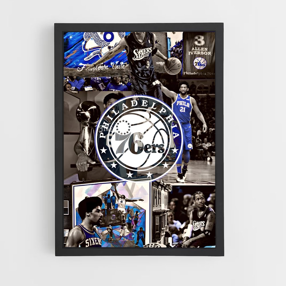 Poster Sixers Unis – affiche Basketball (vue 2)